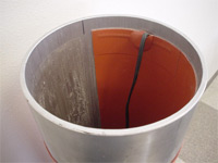 Internal Dry Pipe Heaters Bonded with RTV Internal Dry Pipe Heaters Bonded with RTV
